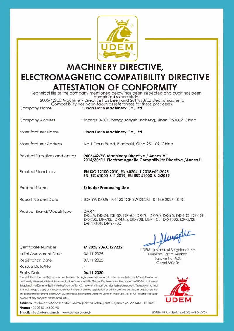 Darin Machinery - CE Darin Machinery - CE