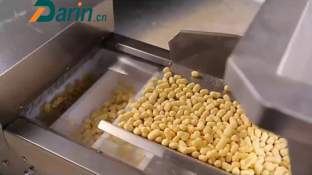 Puff Snack Extruding Line With Automatic Packing Machine Video