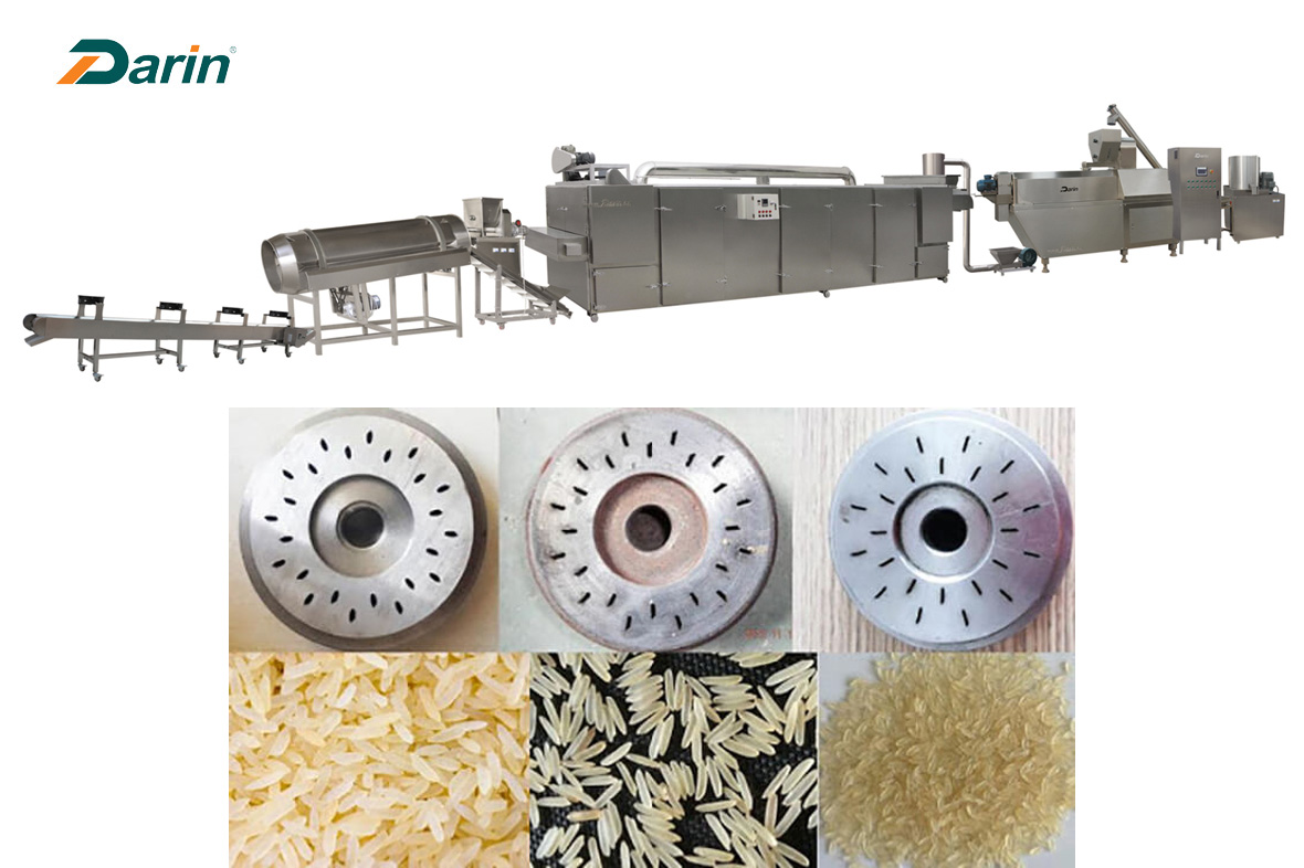Instant rice extruding line
