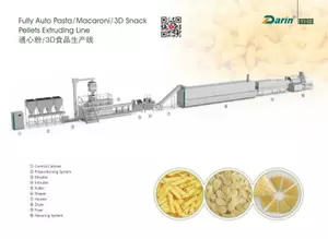 2D 3D Snack Pellets Extruding Line