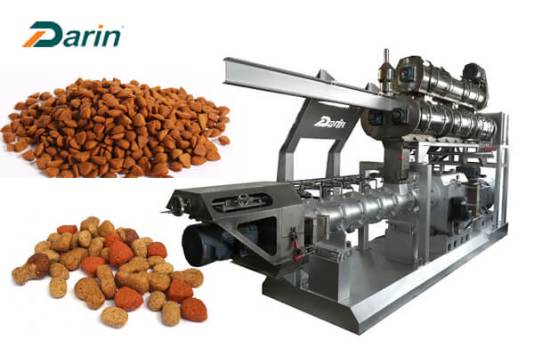 2ton pet food extruder with sample