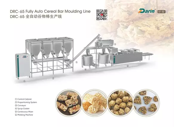 DRC-65 Fully Auto Cereal Bar Moulding Line