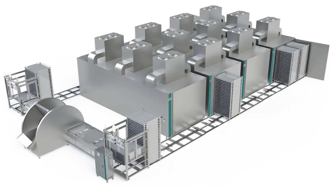 Automatic Drying Room And Pallets Stacking Line