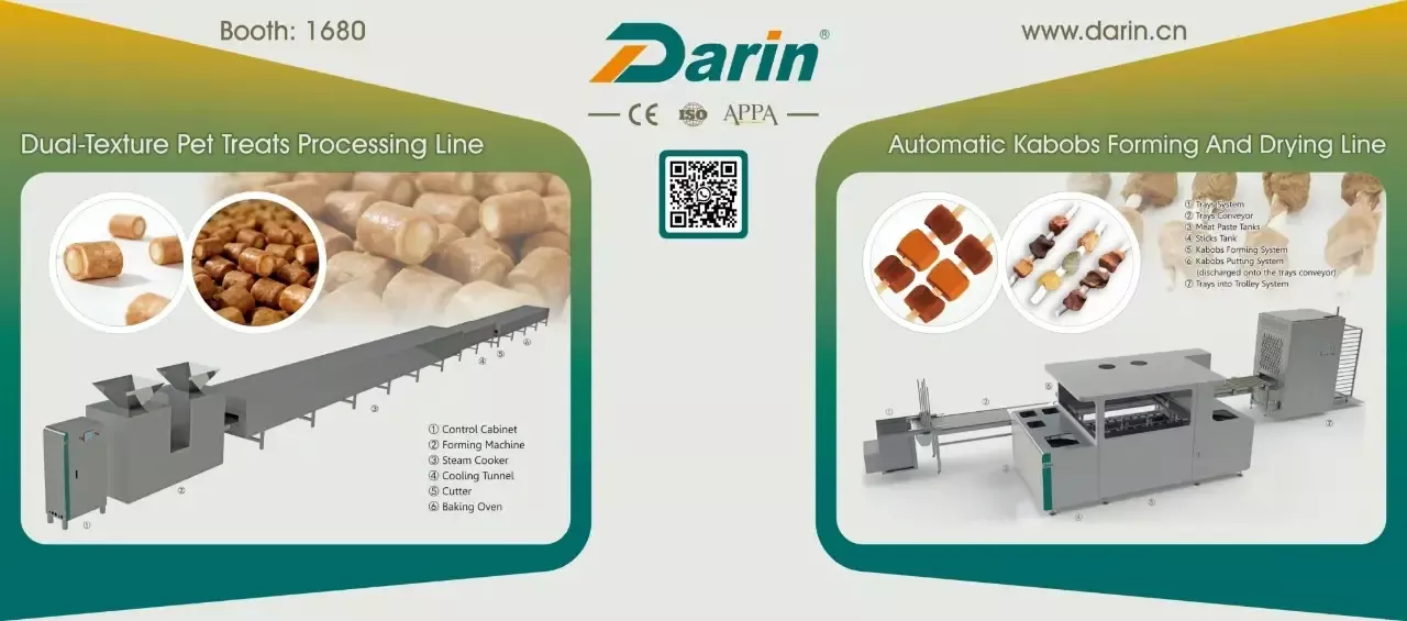 Ausstellung vun Darin Machinery op der Global Pet Expo 2026 zu Orlando USA