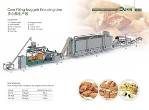 Core Filling Nuggets Treats Extruding Line