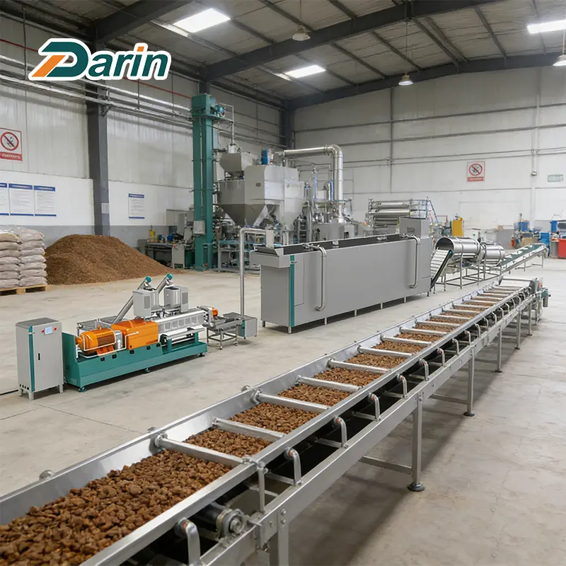 Bi-color Pet Kibbles Extruding Line Workshop