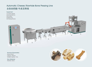 Automatic Cheese Rawhide Bone Treats Pressing Line