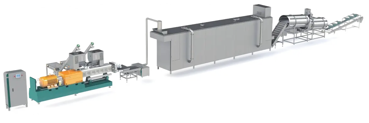 Bicolor Snacks Food Extruding Line