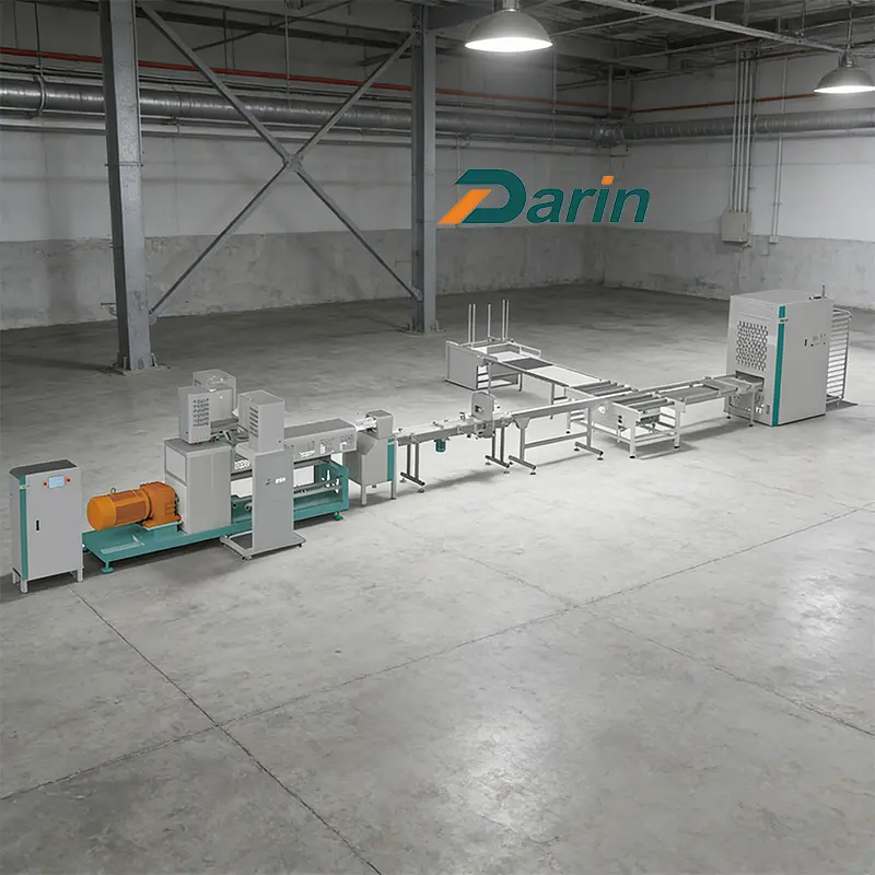 Automatic Tri-Color Pet Braid Treats Forming Line Workshop