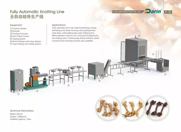 Fully Automatic Knotting Treats Production Line