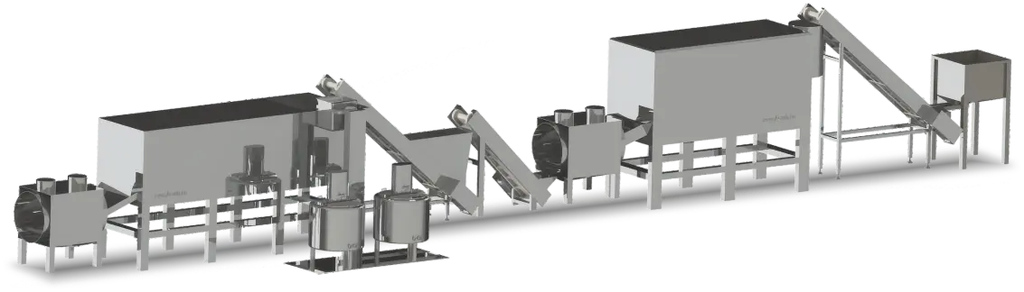 Auto Continuous Caramel Popcorn Processing Line