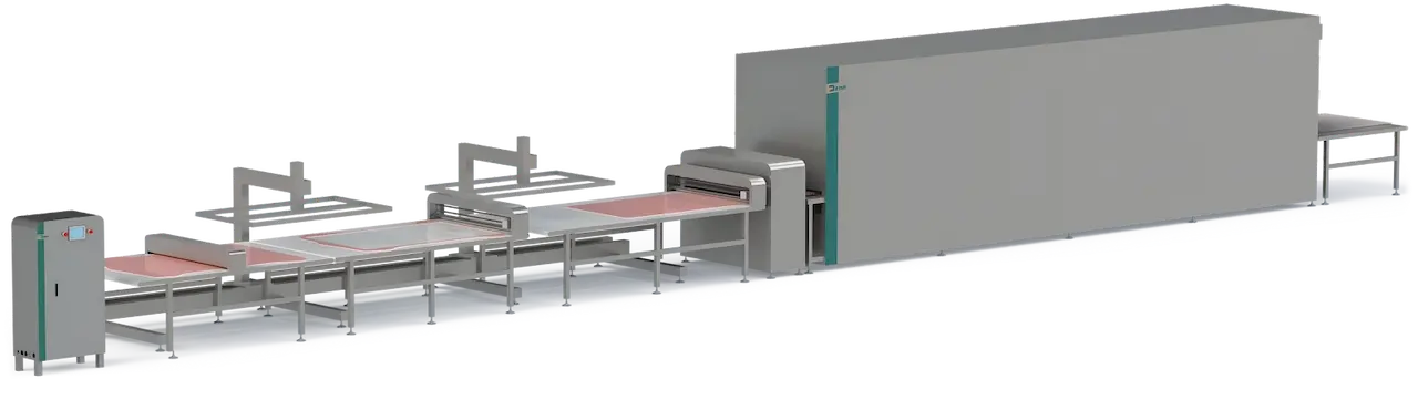 Automatic Rawhide Treats Twisting And Drying Line